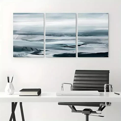 3pcs Teal Mountain Canvas Unframed - High Quality Print 100% Australian Made Wall Canvas