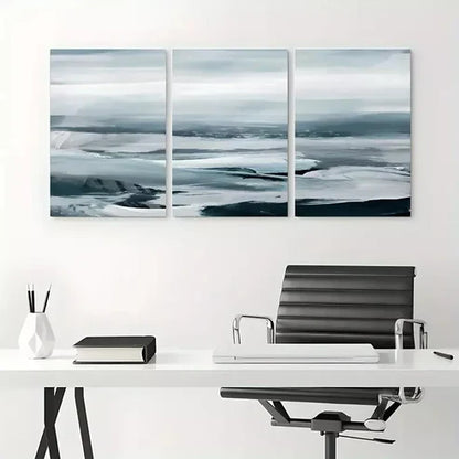 3pcs Teal Mountain Canvas Unframed - High Quality Print 100% Australian Made Wall Canvas