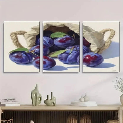 3pcs Small Bag Design Wall Art Set Canvas Framed 40x60cm - High Quality Print 100% Australian Made Wall Canvas Ready to Hang