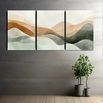 3pcs Watercolor Soft And Gentle With Delicate Wall Art Set Canvas Framed 60x90cm - High Quality Print 100% Australian Made Wall Canvas Ready to Hang