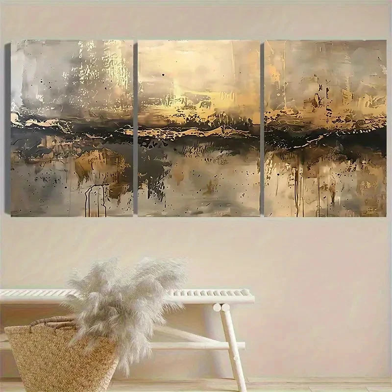 3pcs Cityscape Reflections Wall Art Set Canvas Framed 60x90cm - High Quality Print 100% Australian Made Wall Canvas Ready to Hang - Bella Home Decor