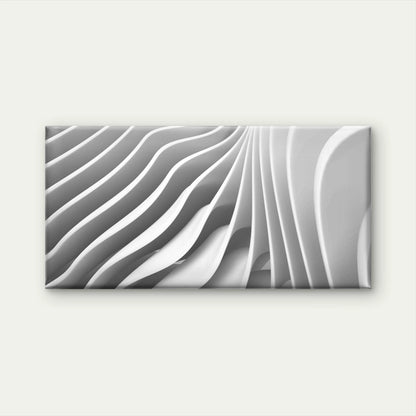 Abstract Geometric Wavy Folds Wall Art Canvas Office Home Room Framed 120x60cm
