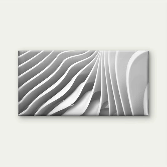 Abstract Geometric Wavy Folds Wall Art Canvas Office Home Room Framed 120x60cm