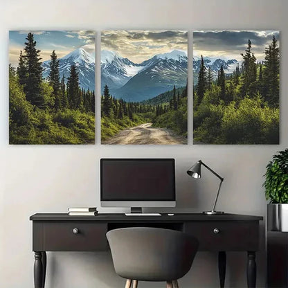 3pcs Gates of the Arctic National Park Alaska Wall Art Canvas Unframed - High Quality Print 100% Australian Made Wall Canvas - Bella Home Decor
