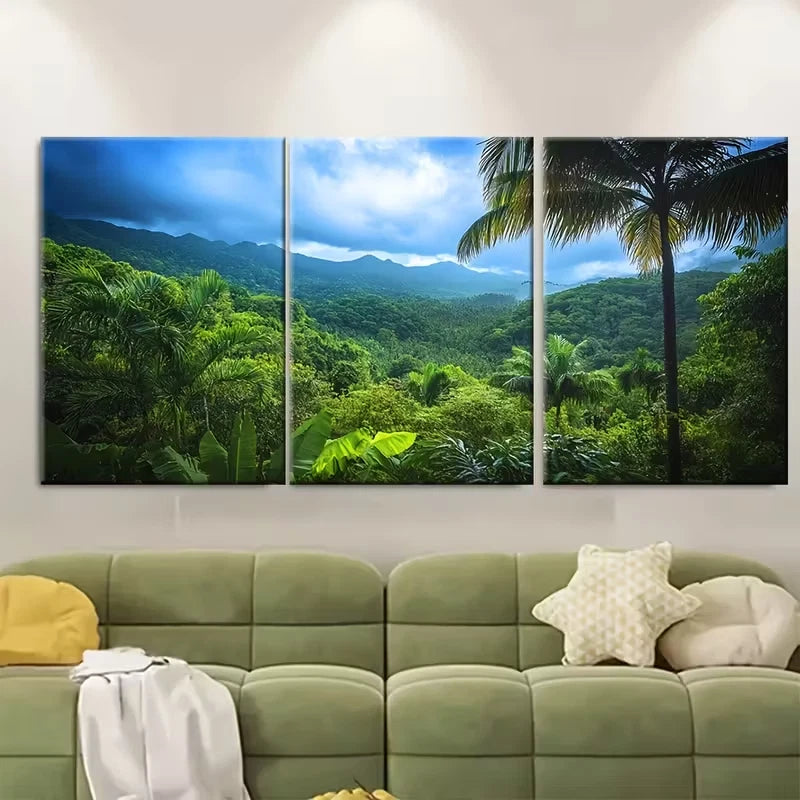 3pcs Yunque National Forest Metal Print Ready to Hang Art