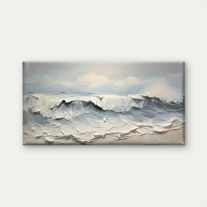 Abstract Ocean Wave Wall Art Canvas Office Home Room Framed 120x60cm