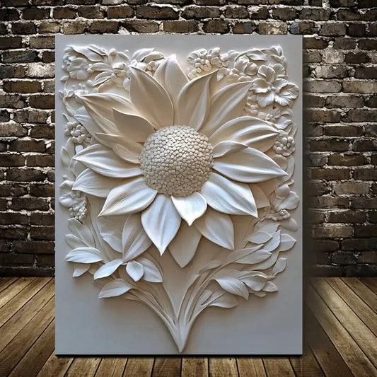 Beautiful Featuring a Sunburst Design Painting 40x60cm Metal Print Ready to Hang - Bella Home Decor