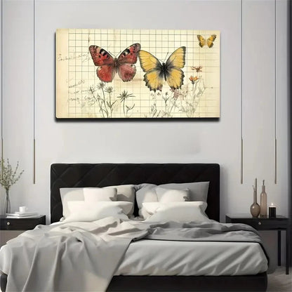 Nostalgic Lattice Background Wall Art Canvas Office Home Room Framed 120x60cm