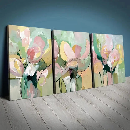 3pcs Wonderland Canvas Snowy Forest Canvas Framed 50x70cm - High Quality Print 100% Australian Made Wall Canvas Ready to Hang