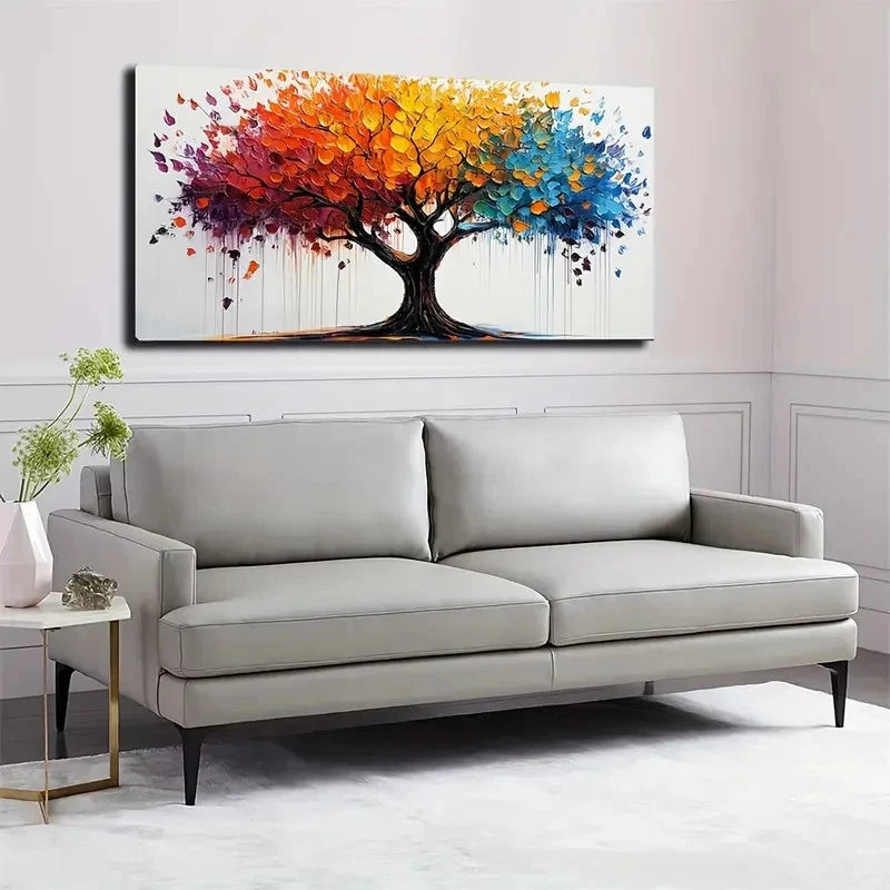 Bohemian Modern Abstract Wall Art canvas office home room framed 120x60cm - Bella Home Decor