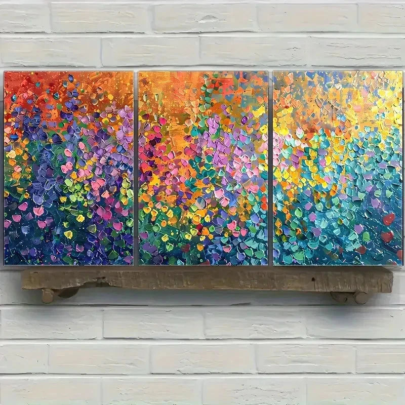 3pcs Abstract Style Art Wall Deco Metal Print Ready to Hang Art - Bella Home Decor