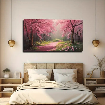 Woods Romantic Trees Wall Art Canvas Office Home Room Framed 120x60cm