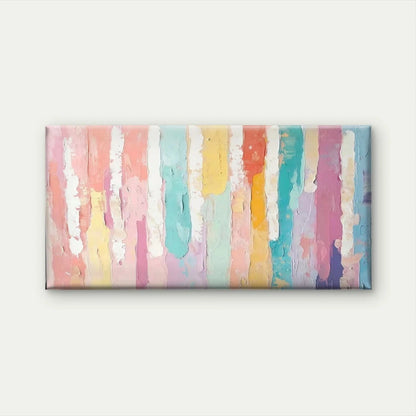 Abstract Colorful Paint Strokes Wall Art Canvas Office Home Room Framed 120x60cm
