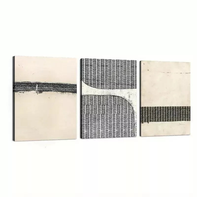 3pcs Abstract Geometric Canvas Prints Canvas Wall Art Set Canvas Framed 50x70cm - High Quality Print 100% Australian Made Wall Canvas Ready to Hang