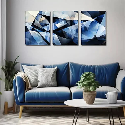3pcs Good Luck Products, Abstract Patterns Wall Art Canvas Unframed - High Quality Print 100% Australian Made Wall Canvas - Bella Home Decor