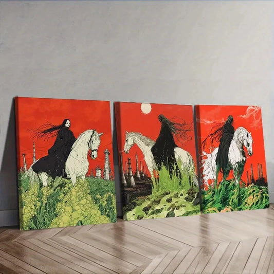 3pcs Lady Liberty, Luxurious, Wall Art Set Canvas Framed 40x60cm - High Quality Print 100% Australian Made Wall Canvas Ready to Hang