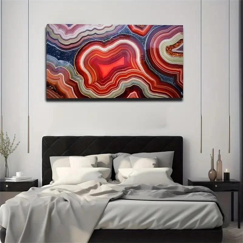 Modern Bohemian Abstract Wall Art Canvas Office Home Room Framed 120x60cm