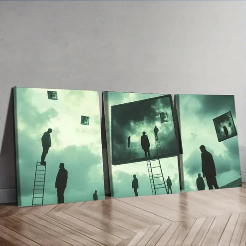3pcs Surreal Film Strange Wall Art Set Wall Art Canvas Unframed – High Quality Print 100% Australian Made Wall Canvas