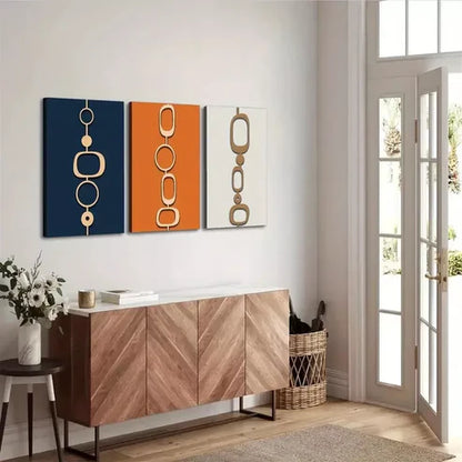 3pcs Abstract and Geometric Art Set Canvas Unframed - High Quality Print 100% Australian Made Wall Canvas