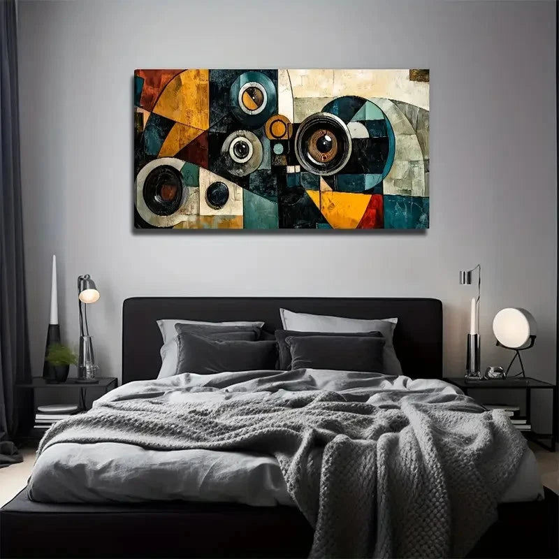 Abstract Eye Drawing Perfect Wall Art Canvas Office Home Room Framed 120x60cm