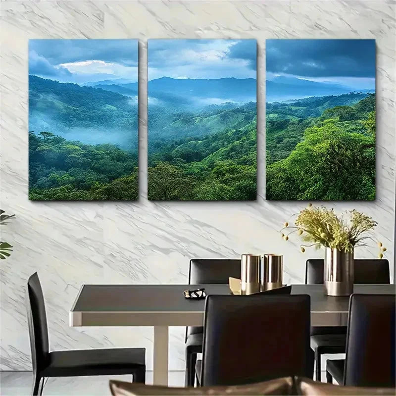 3pcs Costa Rica Scenic Art Monteverdi Perfect Wall Art Set Canvas Framed 60x90cm - High Quality Print 100% Australian Made Wall Canvas Ready to Hang - Bella Home Decor
