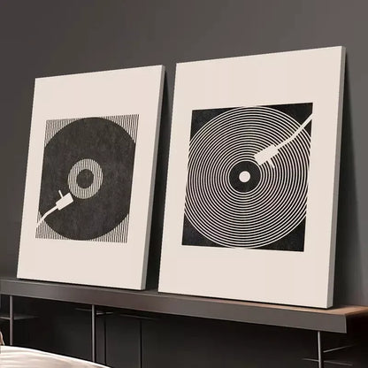 2pcs Decorative Painting, Minimalism, Nordic Style Canvas Framed 50x75cm - High Quality Print 100% Australian Made Wall Canvas Ready to Hang - Bella Home Decor