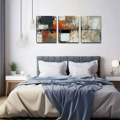 3pcs Color Abstract Design Wall Art Set Canvas Unframed - High Quality Print 100% Australian Made Wall Canvas - Bella Home Decor