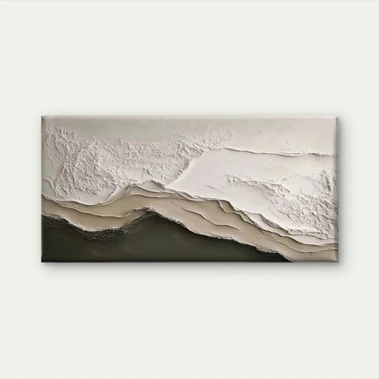 Abstract Textured Mountain Wall Art Canvas Office Home Room Framed 120x60cm