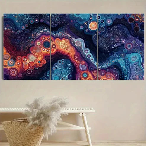 3pcs Kieth Wall Art Set Canvas Unframed - High Quality Print 100% Australian Made Wall Canvas - Bella Home Decor