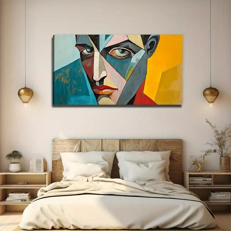 Modern Abstract Bohemian Wall Art Canvas Office Home Room Framed 120x60cm