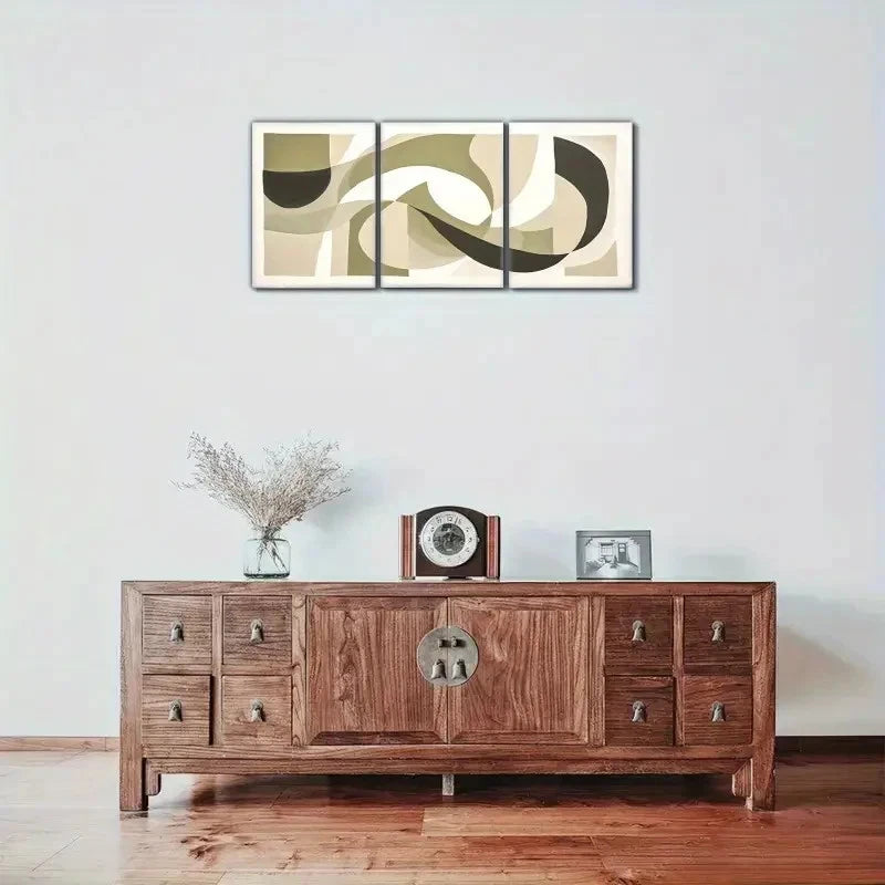 3pcs Abstract style Art Wall Painting Decor Metal Print Ready to Hang Art - Bella Home Decor