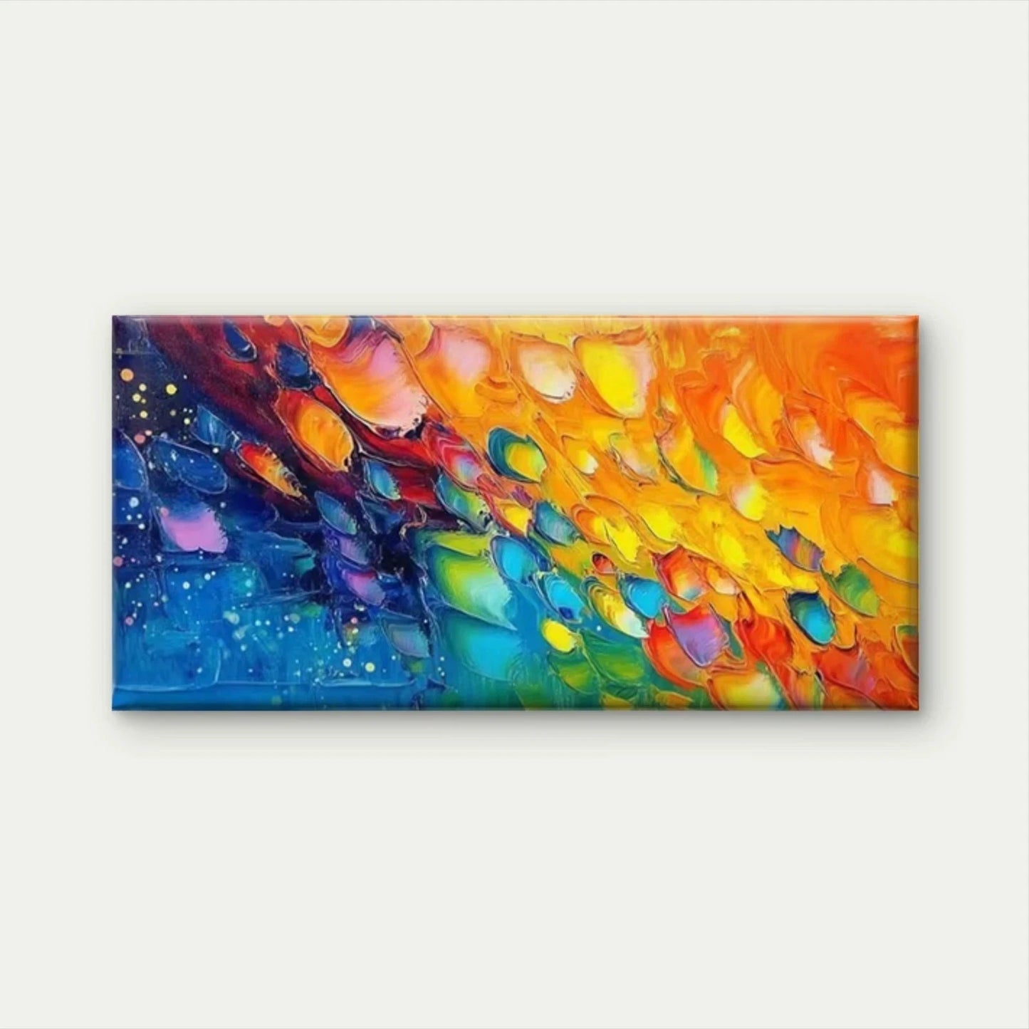 Modern Abstract Oil Painting Wall Art Canvas Office Home Room Framed 120x60cm