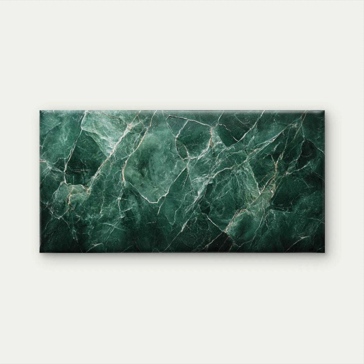 Elegant Green Marble Texture Wall Art Canvas Office Home Room Framed 120x60cm