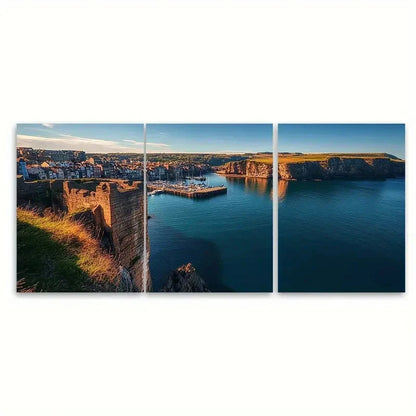 3pcs Whitehaven Travel Print Australia Wall Art Set Canvas Framed 40x60cm - High Quality Print 100% Australian Made Wall Canvas Ready to Hang