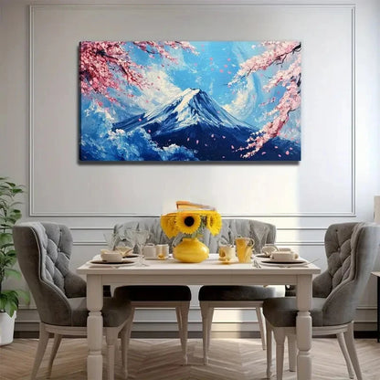 Serene Beauty Mount Fuji Nature Wall Art Canvas Office Home Room Framed 120x60cm