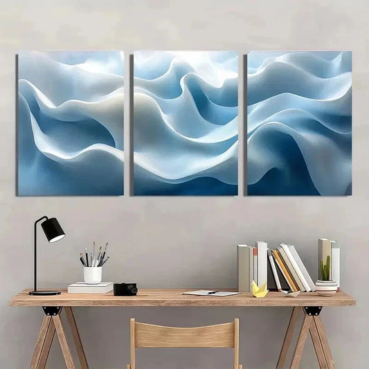 3pcs Geometric Minimalist Design with White Wall Art Set Canvas Framed 60x90cm - High Quality Print 100% Australian Made Wall Canvas Ready to Hang