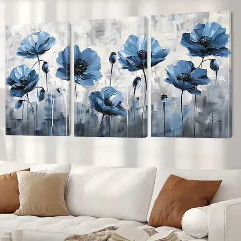 3pcs Modern Botanical Painting Canvas Unframed - High Quality Print 100% Australian Made Wall Canvas