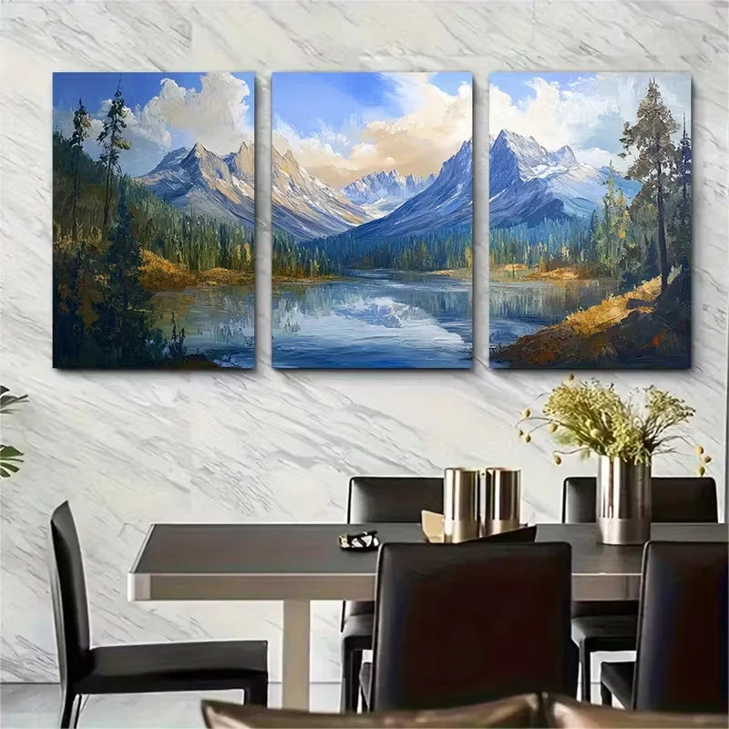 3pcs Rocky Mountain National Park Colorado Metal Print Ready to Hang Art