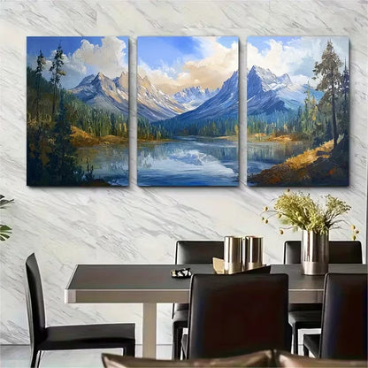 3pcs Rocky Mountain National Park Colorado Metal Print Ready to Hang Art