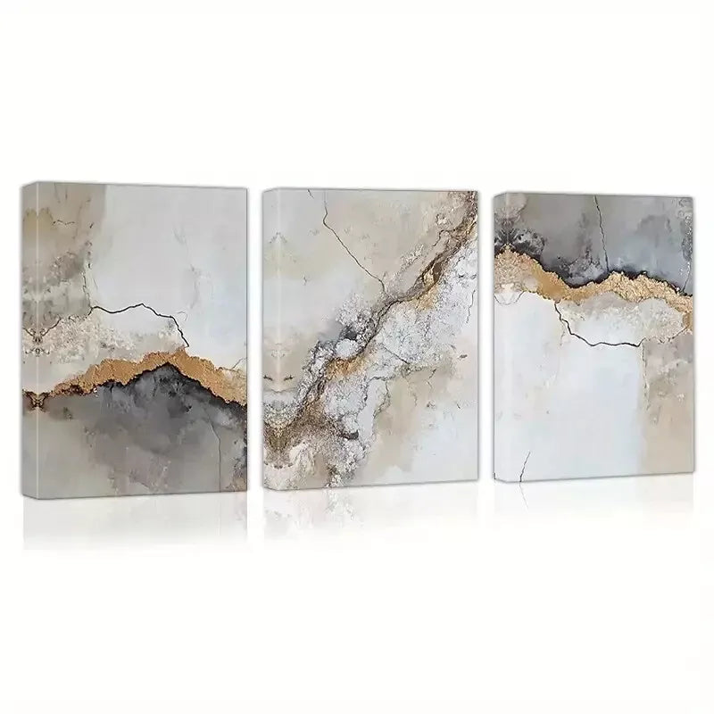 3pcsInterestingAbstract Charming Texture Art Set Canvas Framed 50x70cm - High Quality Print 100% Australian Made Wall Canvas Ready to Hang