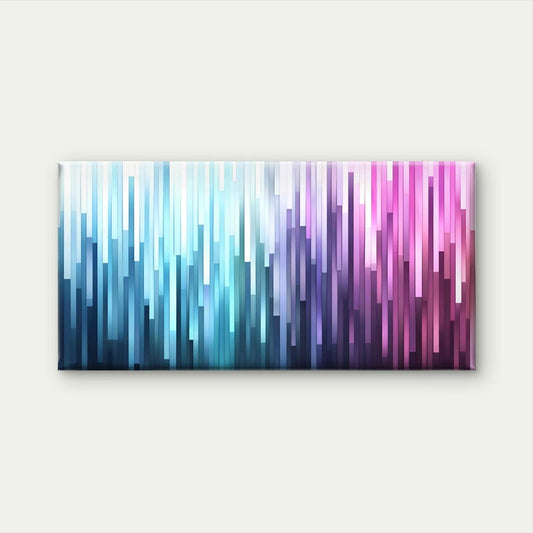 Abstract Vertical Stripes Wall Art Canvas Office Home Room Framed 120x60cm
