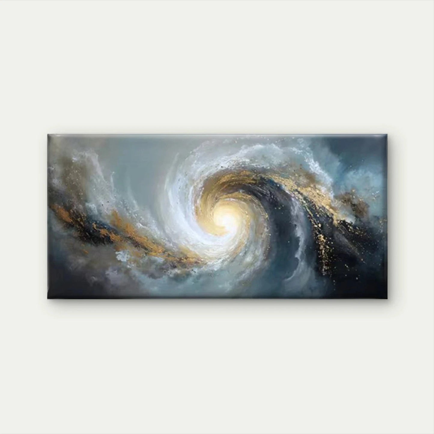 Abstract Spiral Galaxy Wall Art Canvas Office Home Room Framed 120x60cm