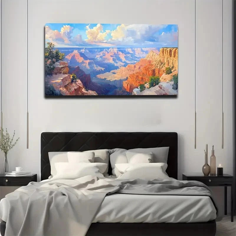 Famous Attractions Vibrant Wall Art Canvas Office Home Room Framed 120x60cm