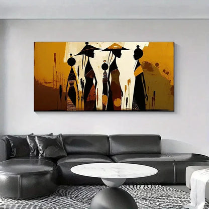 Description Portrait Tribal Wall Art Canvas Office Home Room Framed 120x60cm
