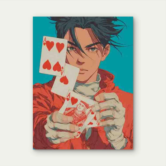 Ace of Hearts 60x90cm Metal Print Ready to Hang