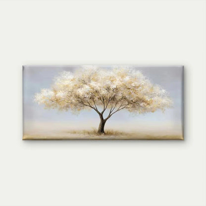 Golden Blossom Tree Wall Art Canvas Office Home Room Framed 120x60cm