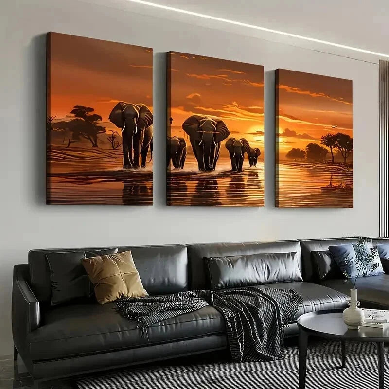 3pcs Featuring Natural Landscapes Perfect Wall Art Set Canvas Framed 60x90cm - High Quality Print 100% Australian Made Wall Canvas Ready to Hang - Bella Home Decor