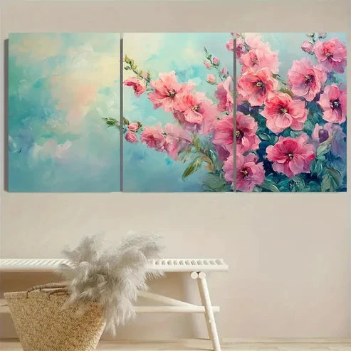 3pcs Lush Nature-Inspired  Wall Art Set Canvas Unframed - High Quality Print 100% Australian Made Wall Canvas - Bella Home Decor