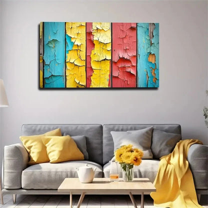 Vintage Textured Atmosphere Wall Art Canvas Office Home Room Framed 120x60cm