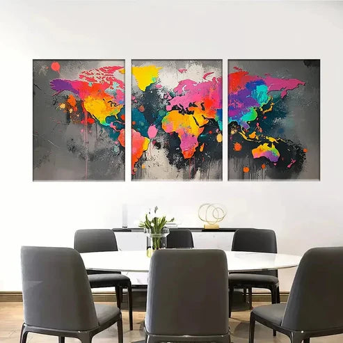 3pcs Abstract Colorful Wall Art Canvas Unframed – High Quality Print 100% Australian Made Wall Canvas (Copy)